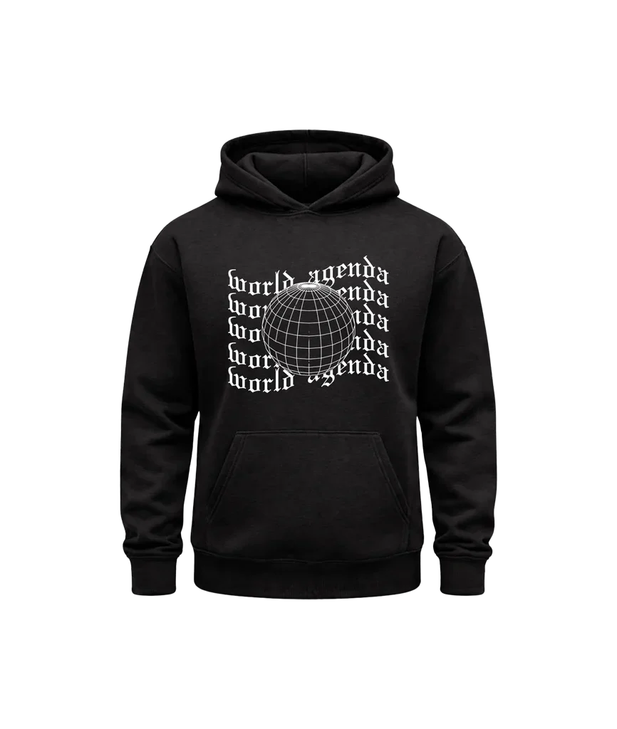World Agenda Black Hoodie