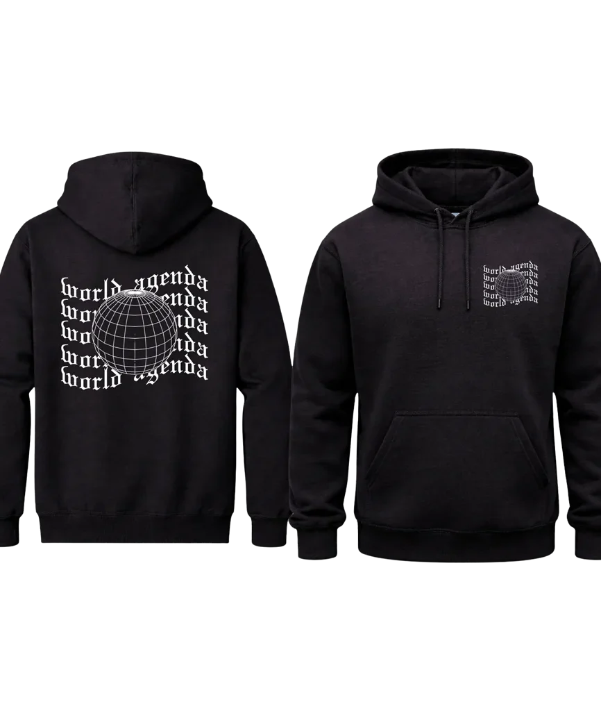 World Agenda Front And Back Print Hoodie