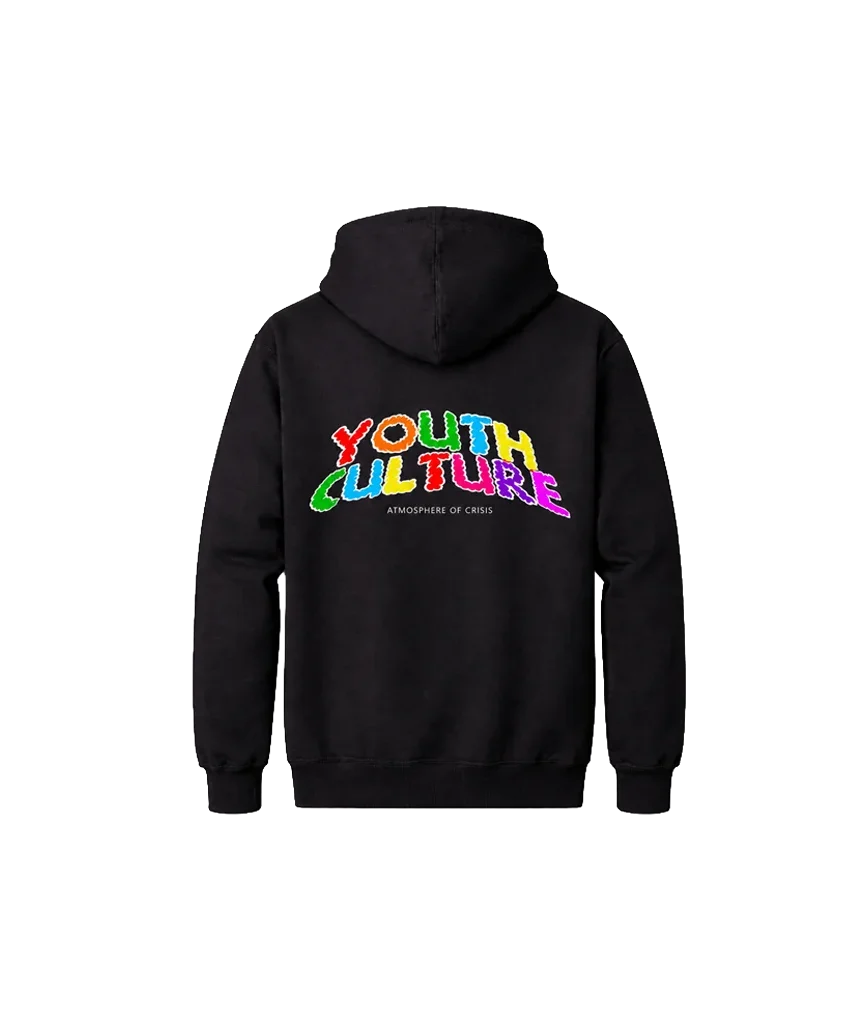 Youth Culture Front And Back Print Hoodie