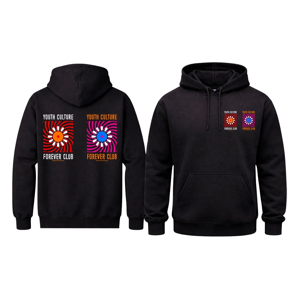 Dual-Print Rainbow Letter Hoodie