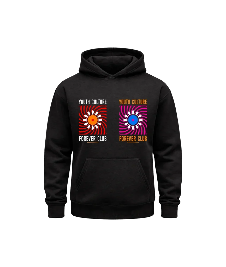 Youth Culture Forever Club Black Hoodie