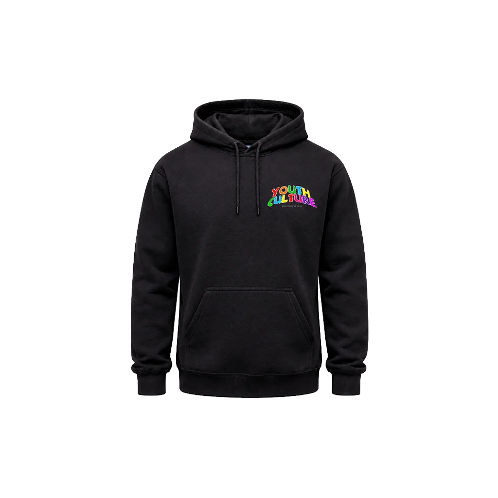 Youth Culture Front And Back Print Hoodie