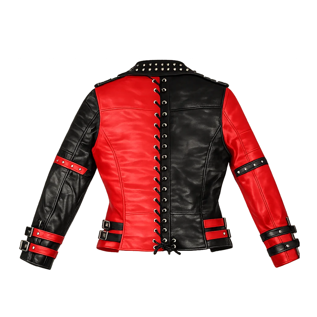 AWE 2025 Toni Storm Studded Biker Leather Jacket - Image 2
