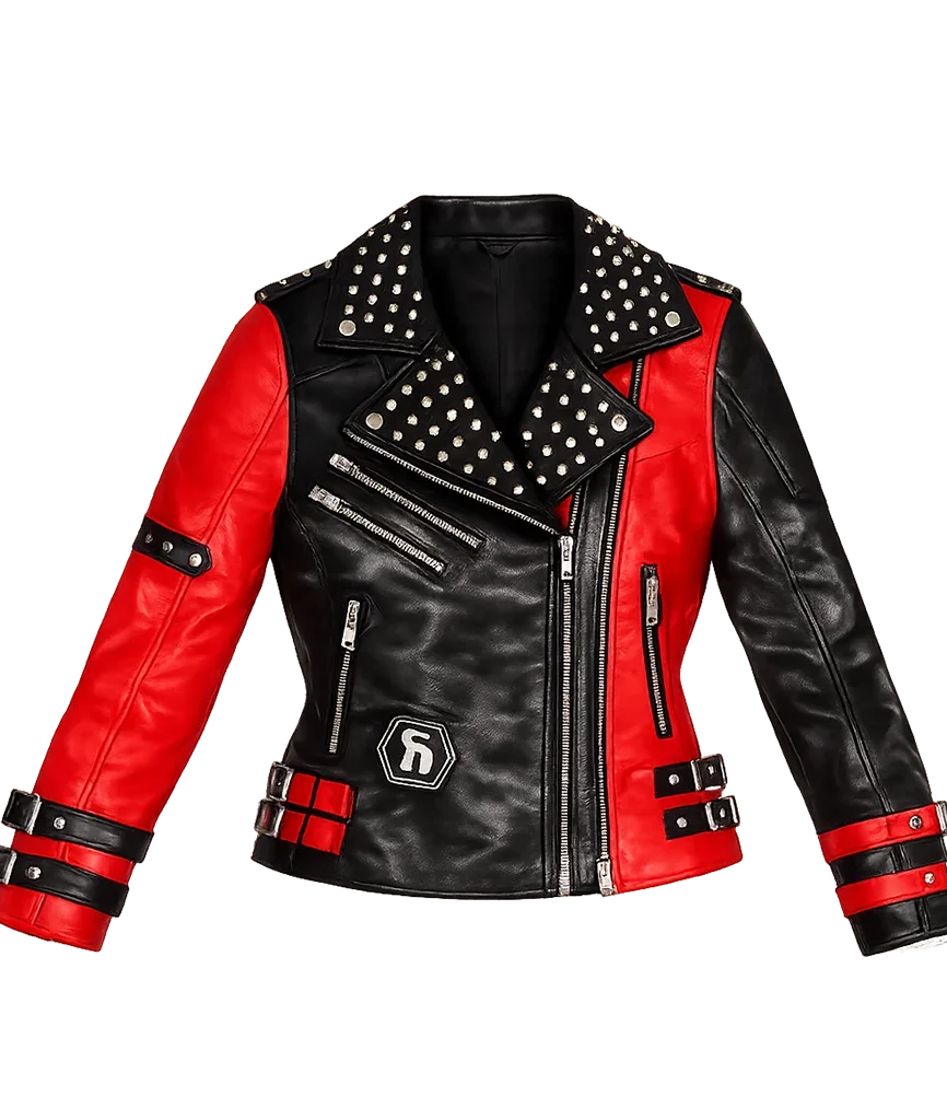 AWE 2025 Toni Storm Studded Biker Leather Jacket