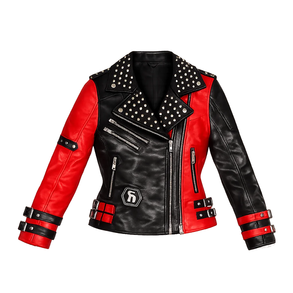AWE 2025 Toni Storm Studded Biker Leather Jacket
