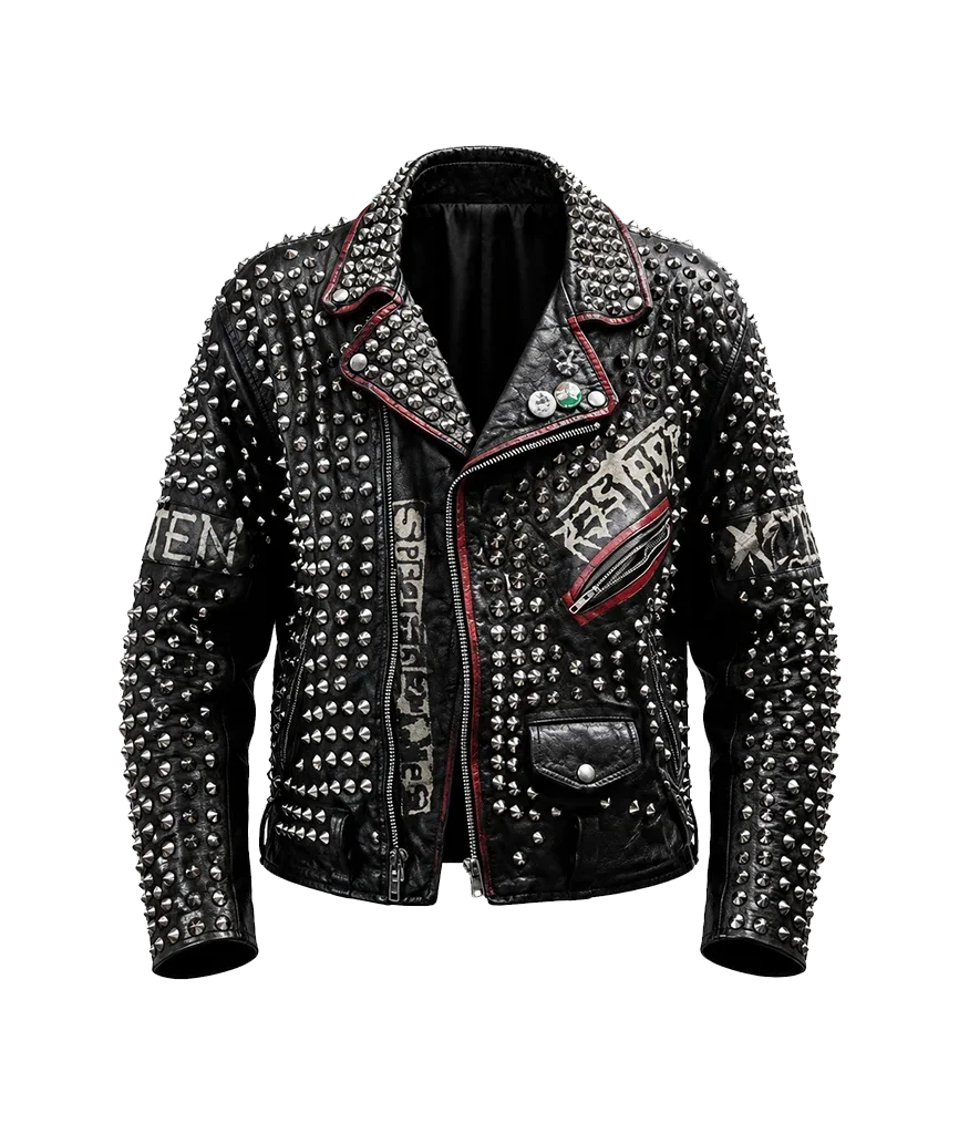 Caught Stealing 2025 Matt Smith Biker Jacket