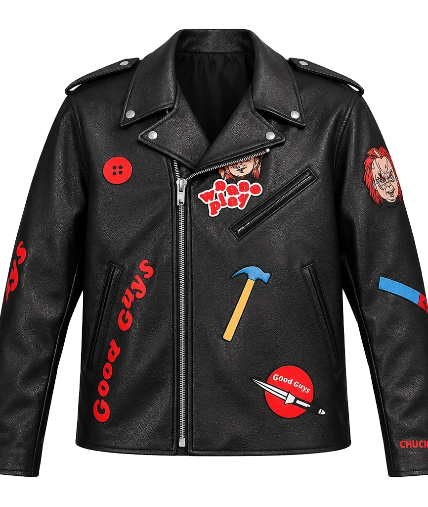 Chucky-Good-Guys-2025-Black-Biker-Leather-Jacket