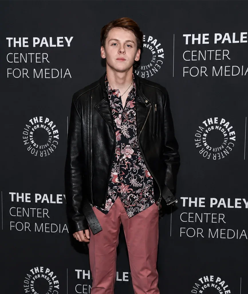 Cobra Kai Jacob Bertrand Black Leather Jacket