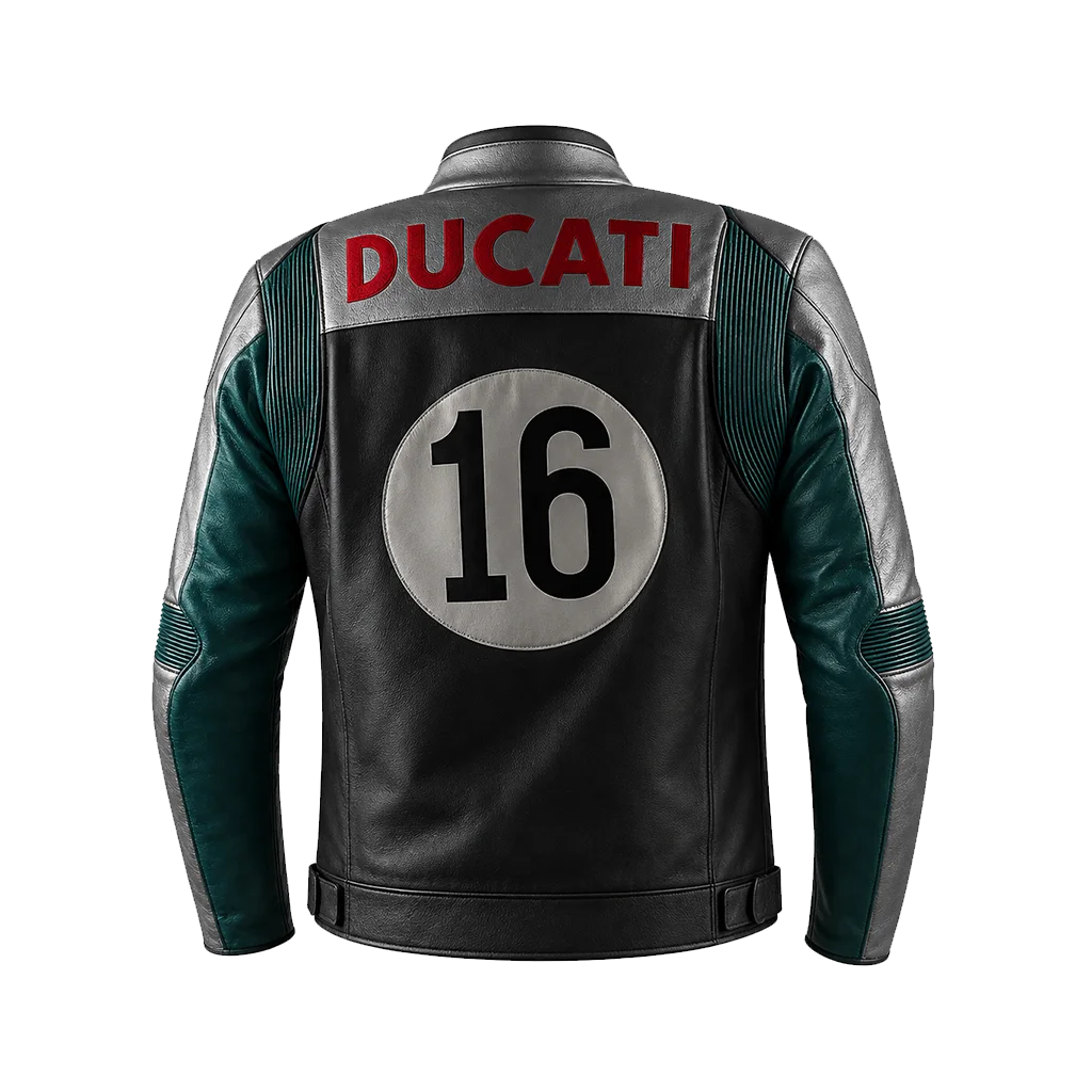 Ducati-Motorcycles-100th-Anniversary-Panigale-V4-S-100-Limited-Edition-Moto-Leather-Jacket - Image 2