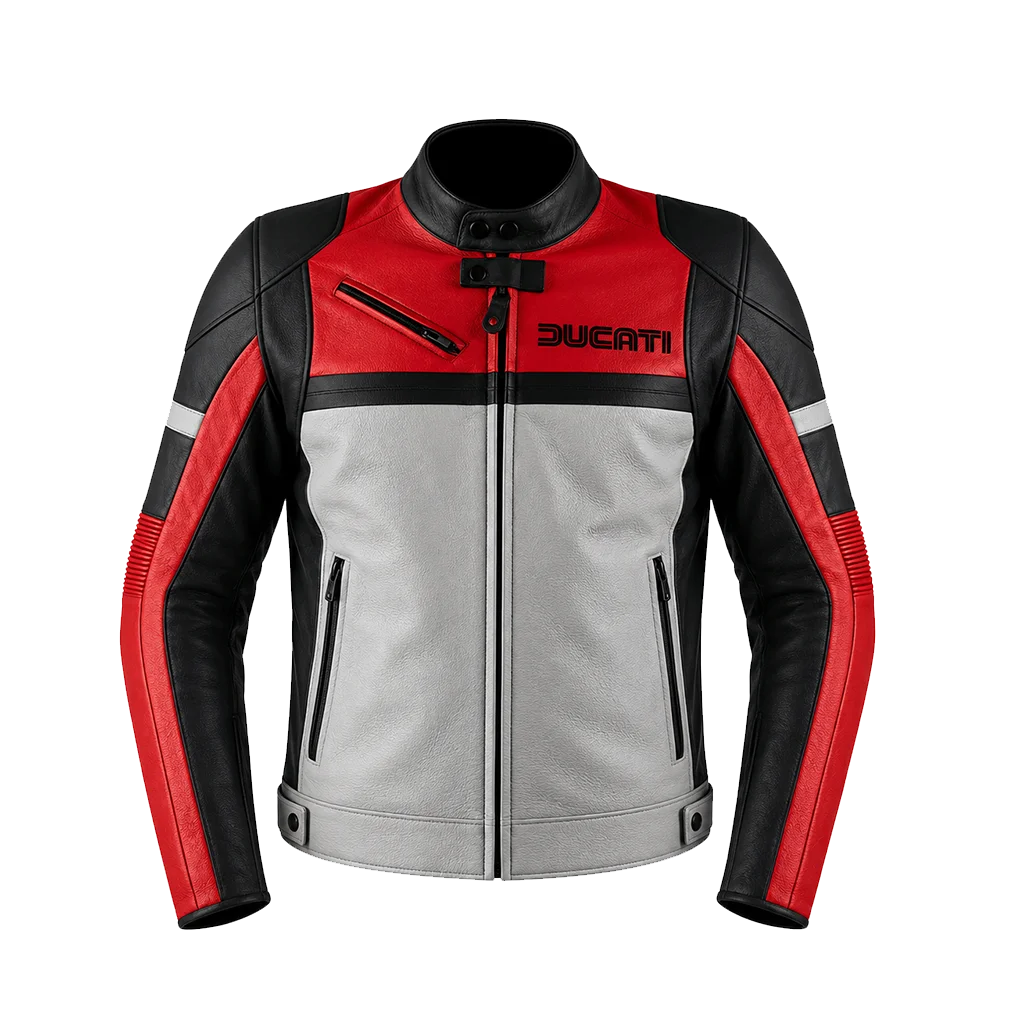 Ducati-Motorcycles-100th-Anniversary-Desmo250-MX-Red-and-Grey-Biker-Leather-Jacket