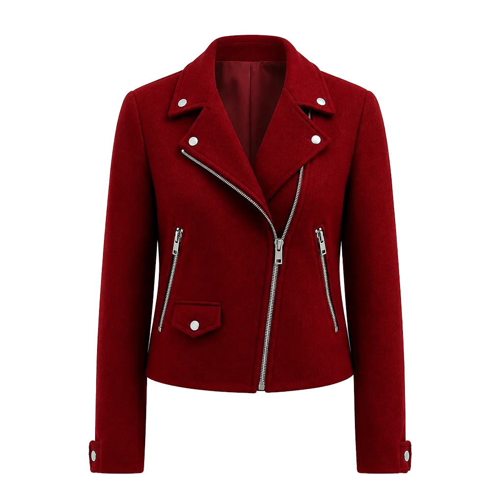 Grosse Pointe Garden Society S01 Birdie Bradley Red Biker Jacket