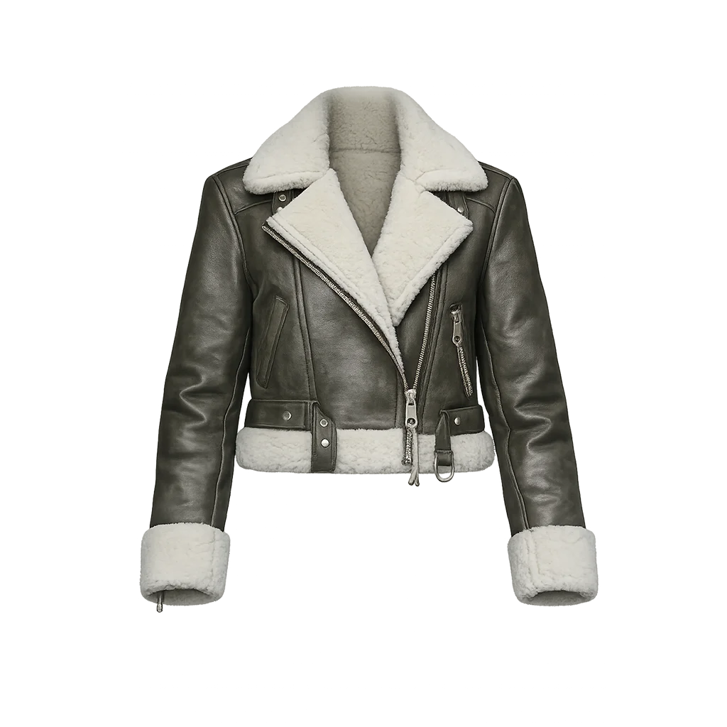 Karma 2025 Gong Seung Yeon Black Leather Jacket