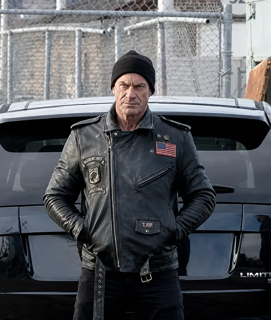 Law and Order Organized Crime Christopher Meloni Biker Jacket