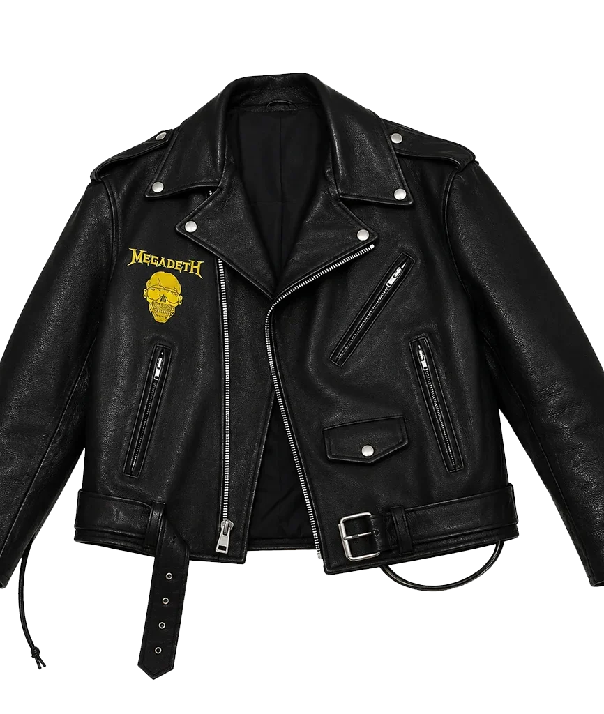 Megadeth-Band-Black-Leather-Biker-Jacket