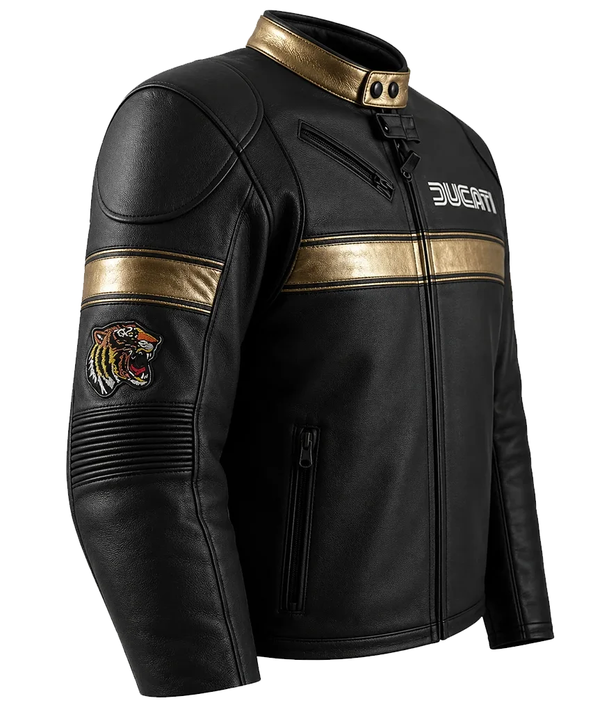 Ducati-100th-Anniversary-Black-Biker-Jacket