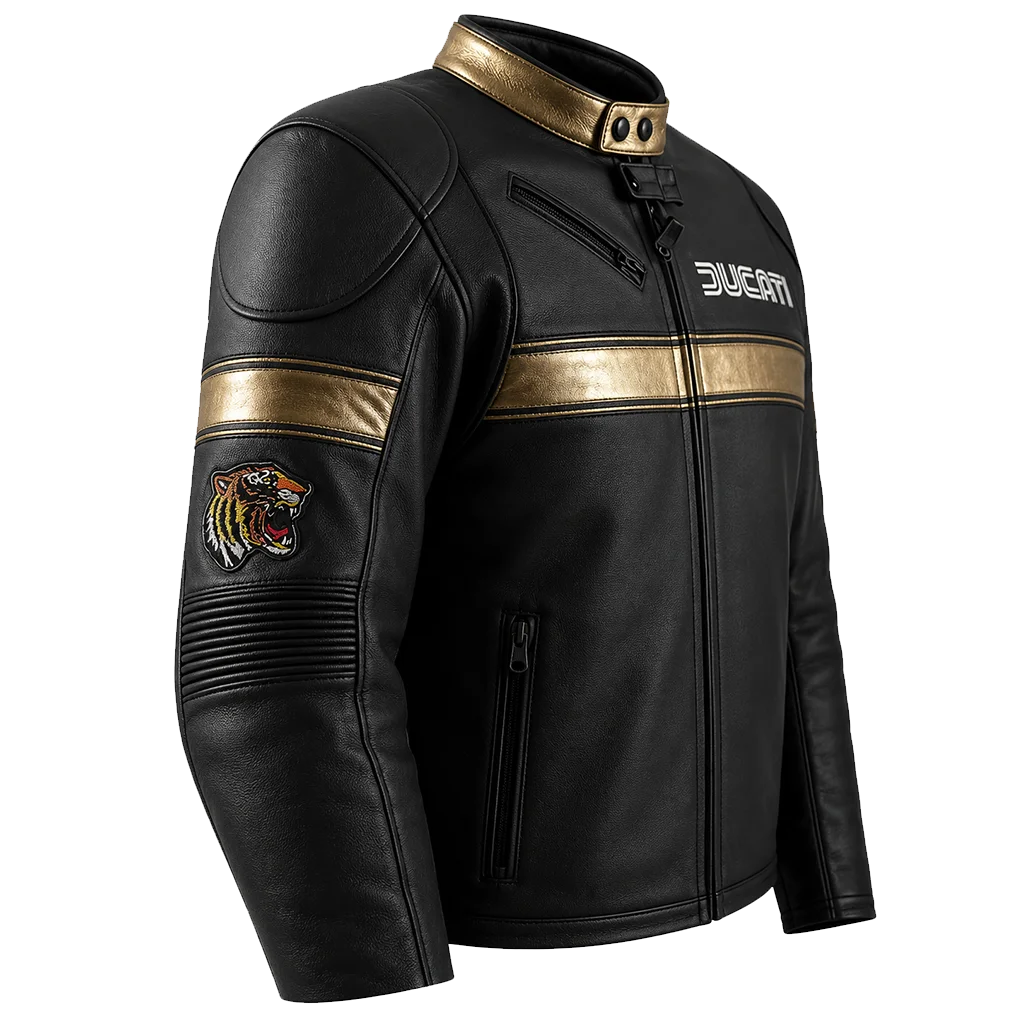 Ducati-100th-Anniversary-Black-Biker-Jacket