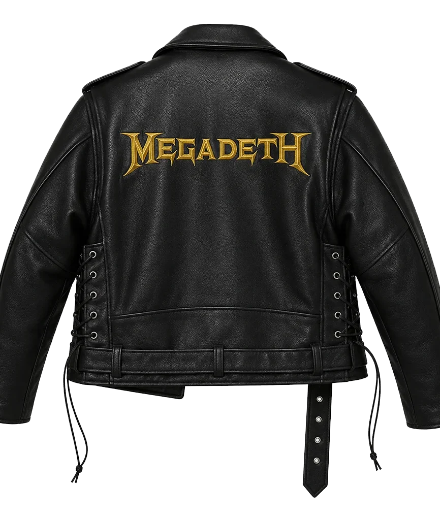Megadeth-Band-Black-Leather-Biker-Jacket