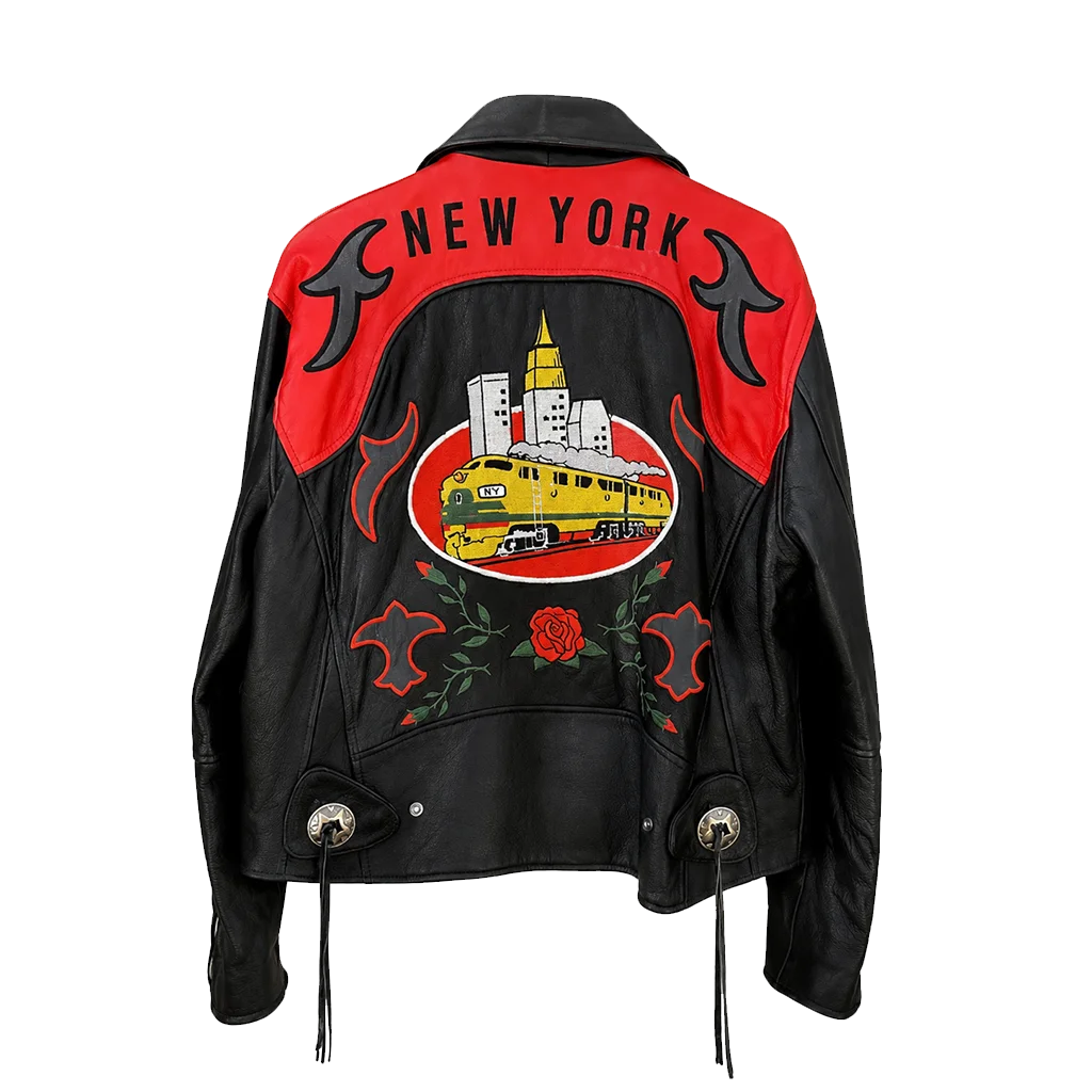 US-Flag-Vintage-Biker-Leather-Jacket - Image 2