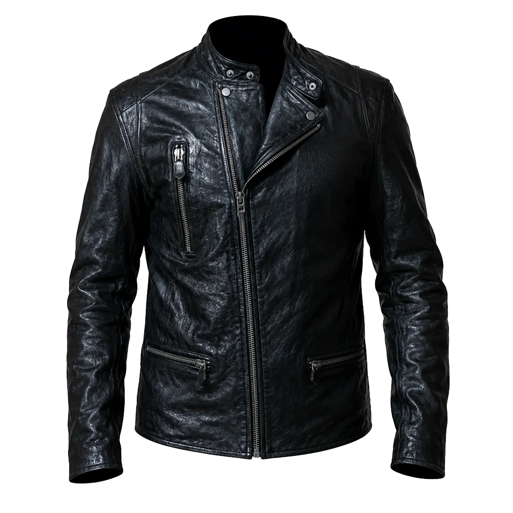 Novocaine 2025 Jack Quaid Black Leather Jacket