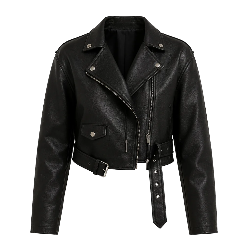 Sweetness 2025 Amanda Brugel Black Leather Jacket