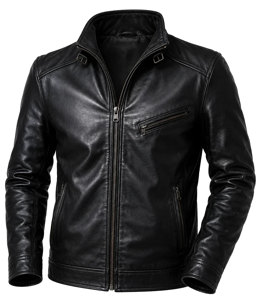 The Alto Knights Cosmo Jarvis Biker Leather Jacket