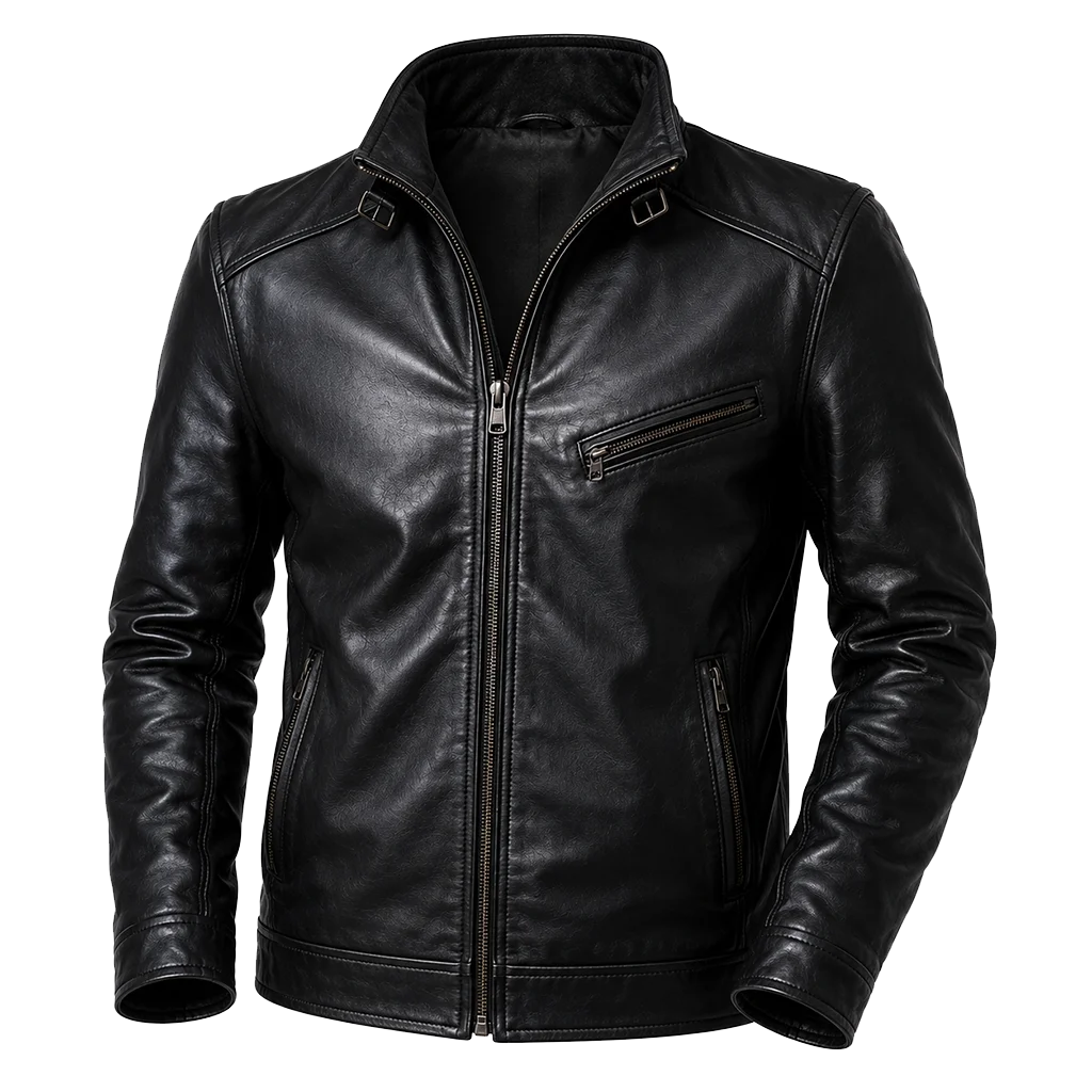 The Alto Knights Cosmo Jarvis Biker Leather Jacket
