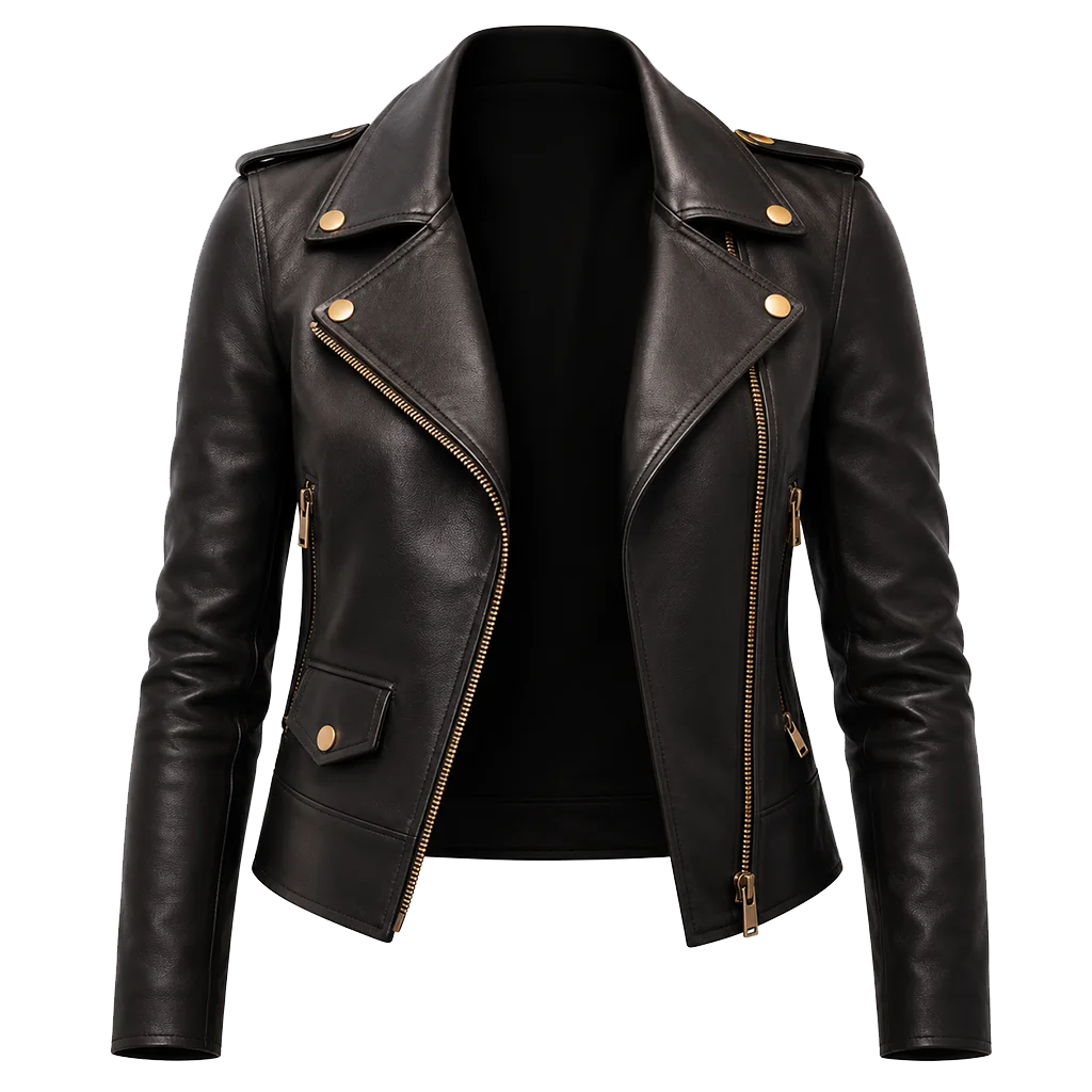 Twelve S01 Lee Joo bin Black Biker Jacket