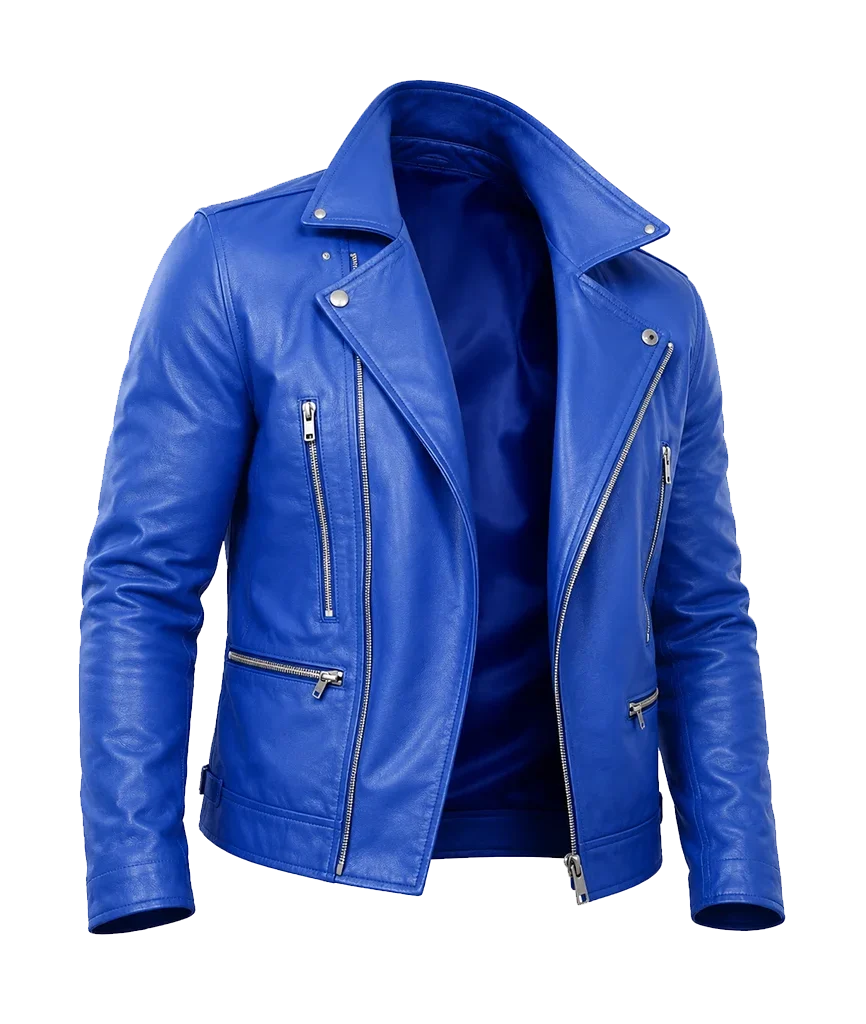 WWE Finn Balor Blue Leather Jacket