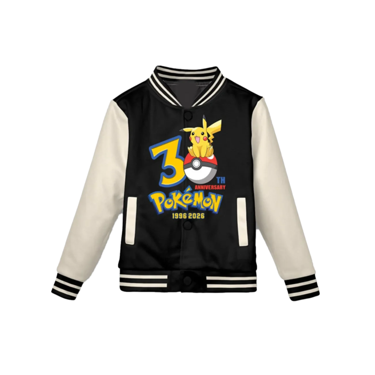 Pokémon 30th Anniversary Pikachu Charizard Letterman Jacket