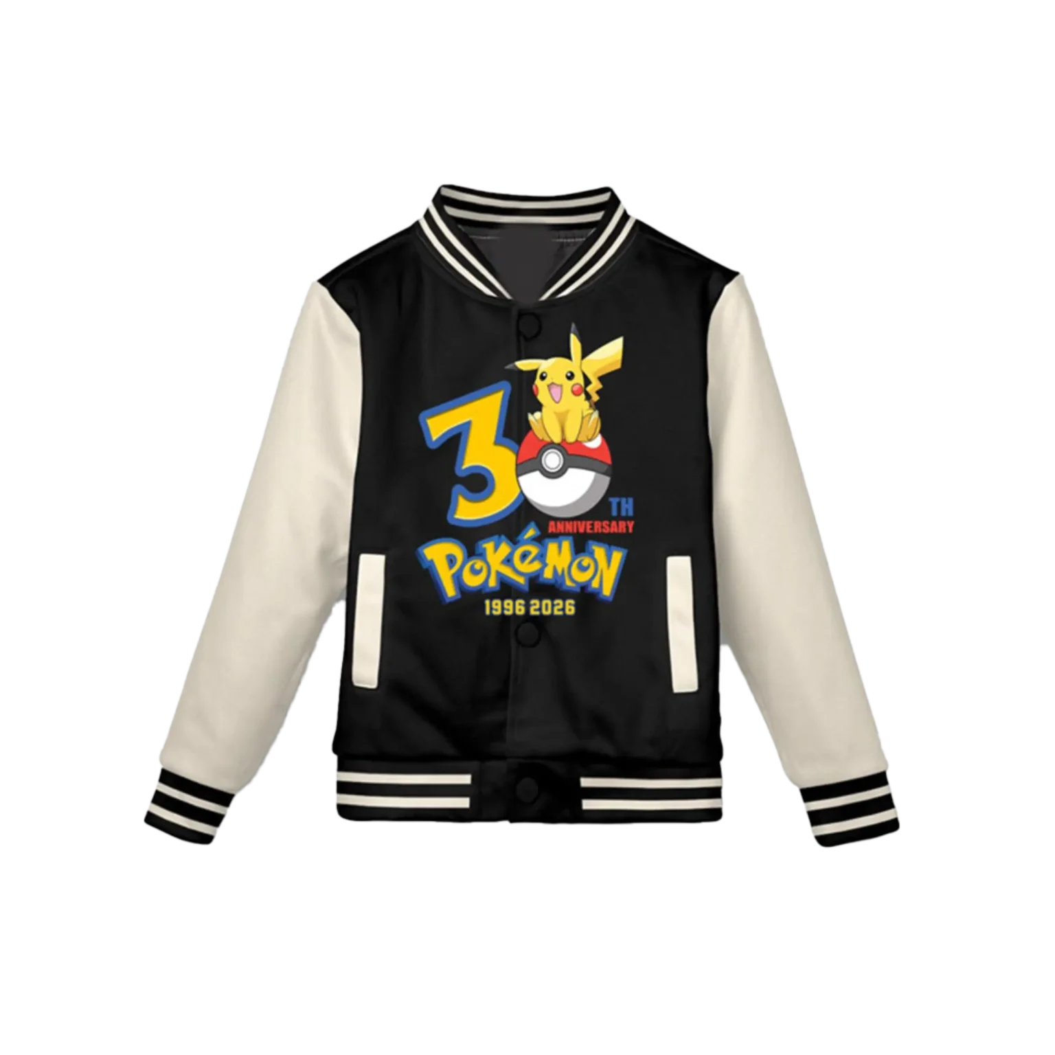 Pokémon 30th Anniversary Pikachu Charizard Letterman Jacket