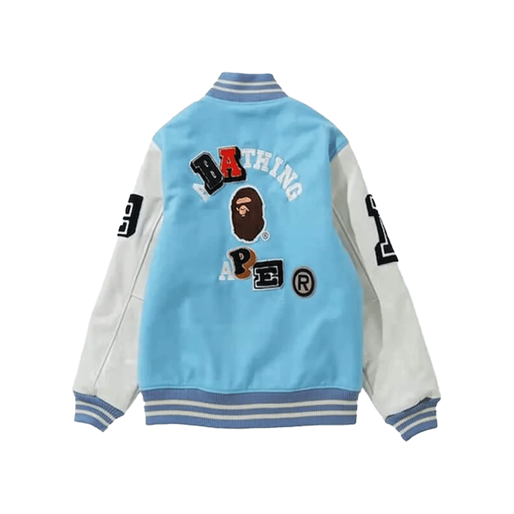 A Bathing Ape BAPE 1993 Ape Head Classic Varsity Jacket