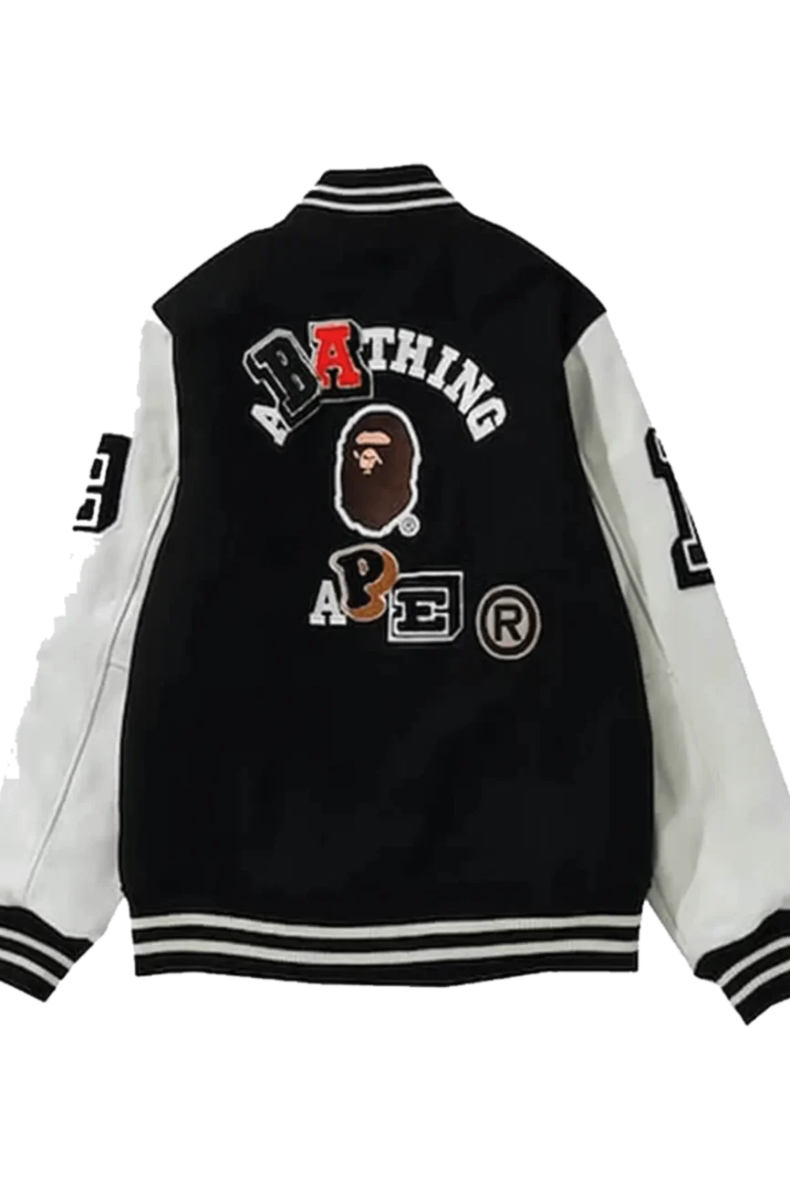 A Bathing Ape BAPE 1993 Ape Head Classic Varsity Jacket
