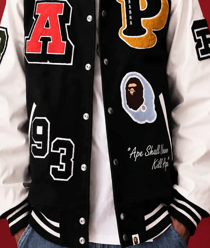 A Bathing Ape BAPE 1993 Ape Head Classic Varsity Jacket