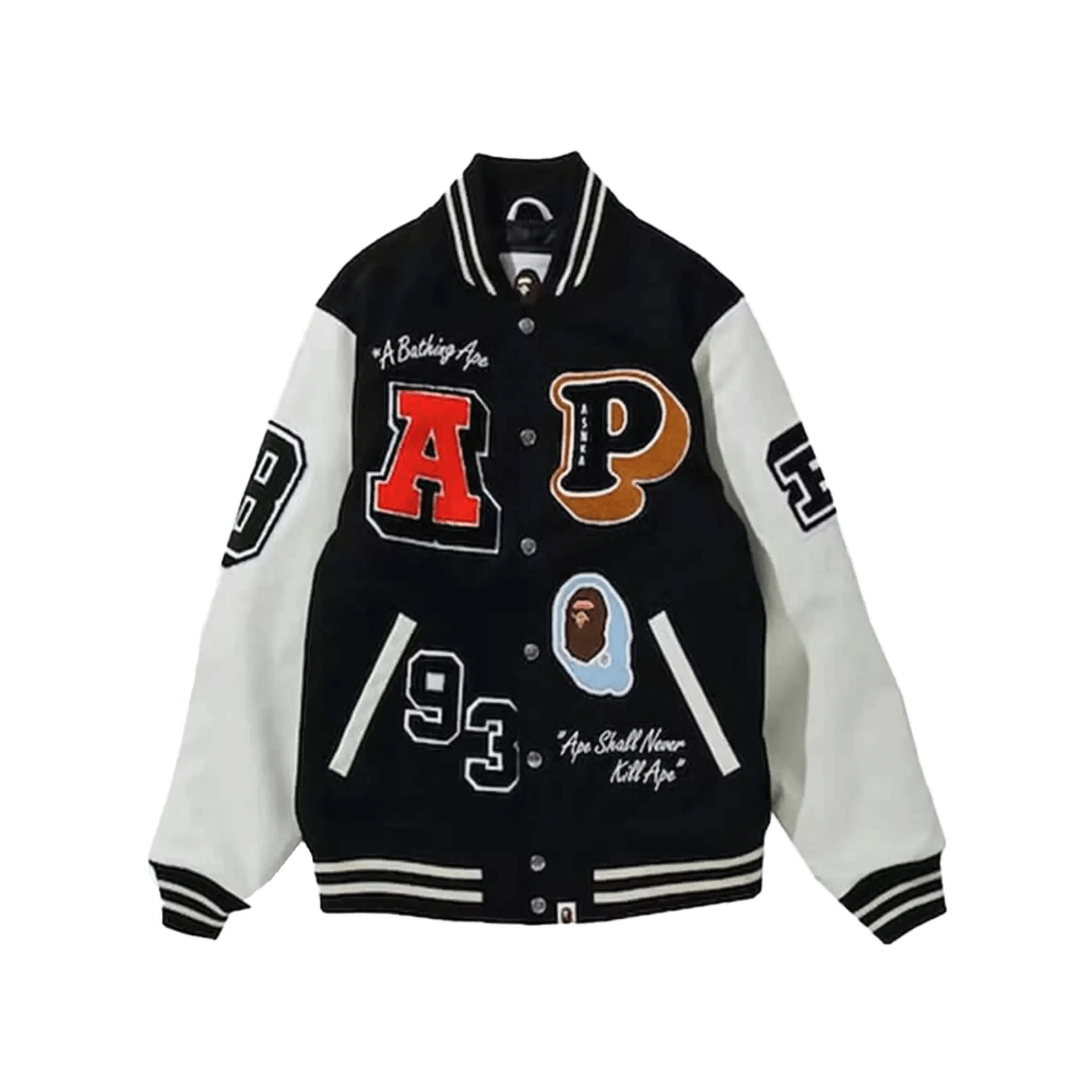 A Bathing Ape BAPE 1993 Ape Head Classic Varsity Jacket