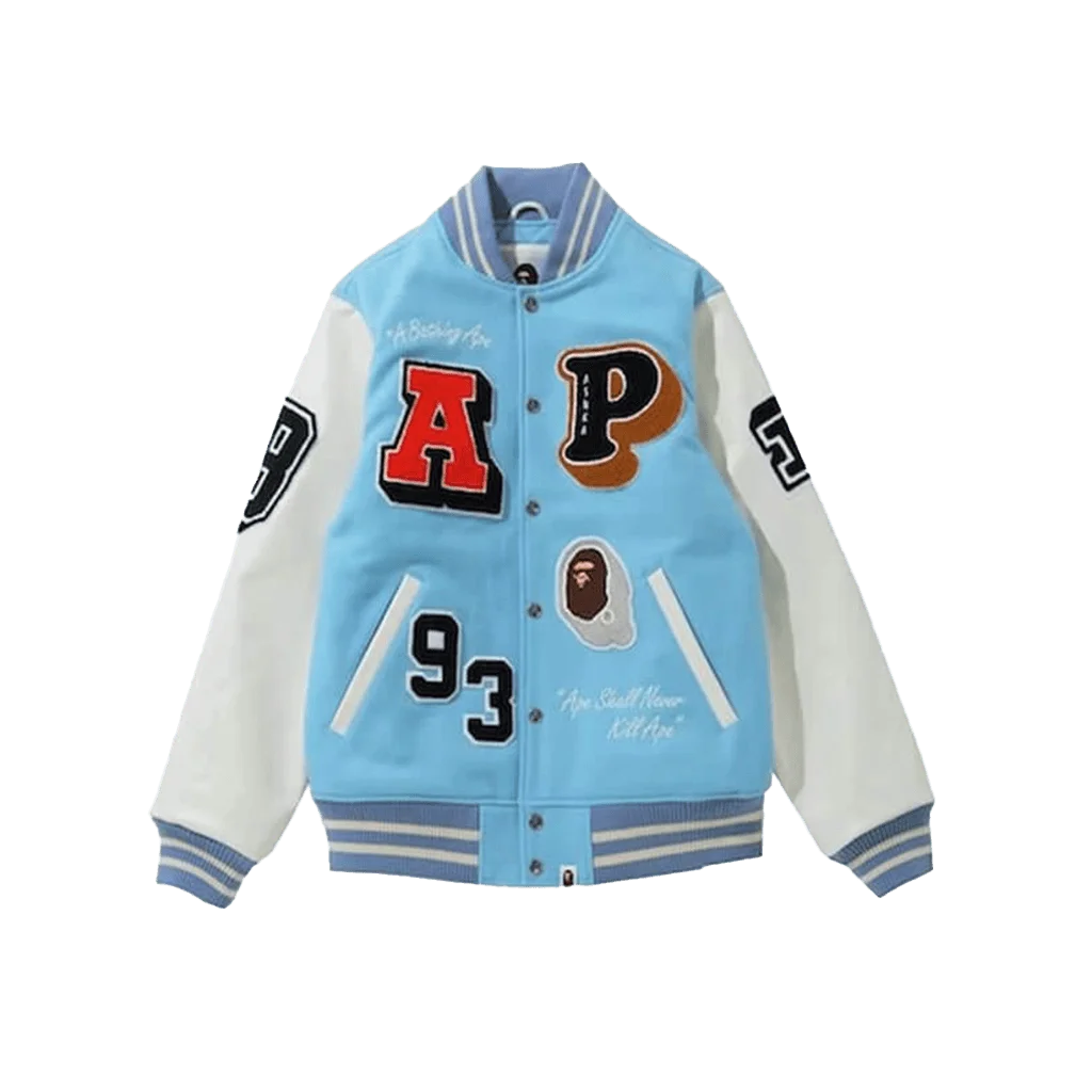 A Bathing Ape BAPE 1993 Ape Head Classic Varsity Jacket