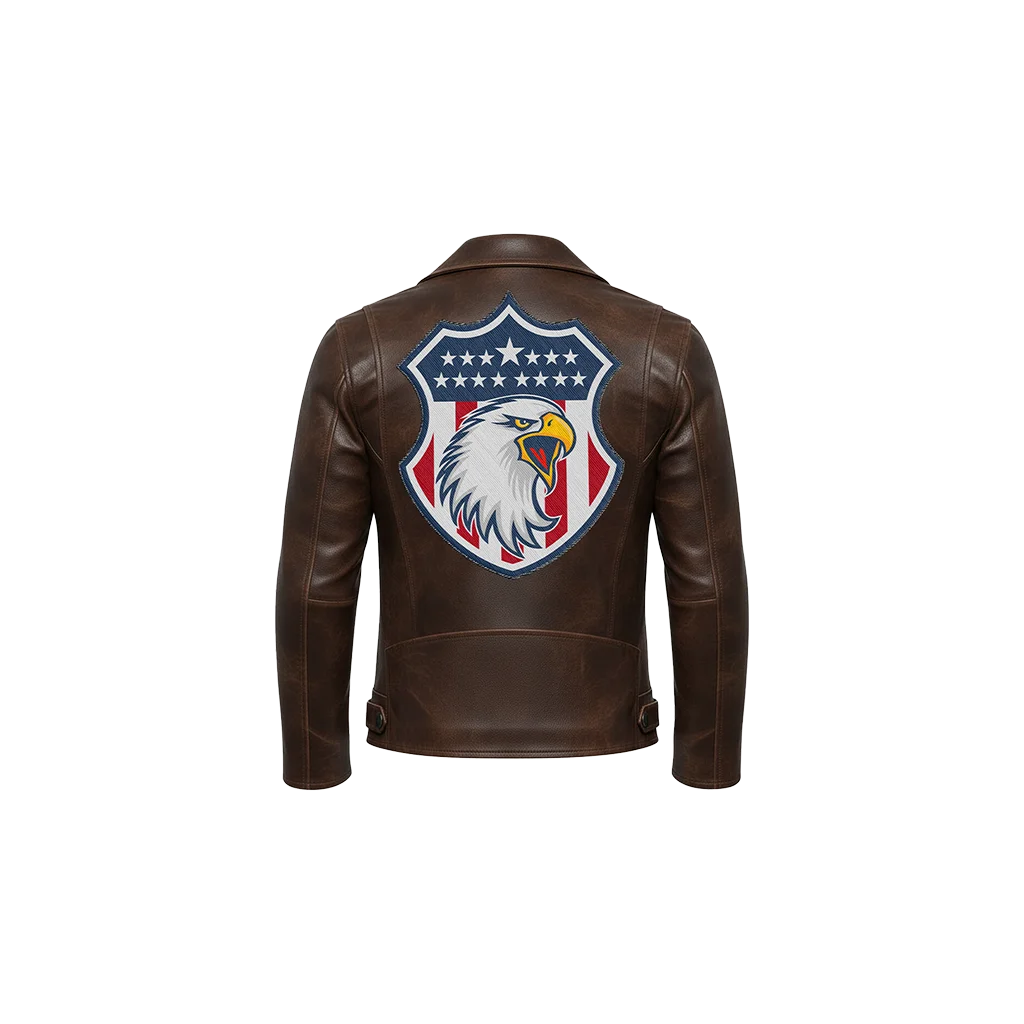American Eagle Stars & Stripes Shield Leather Jacket
