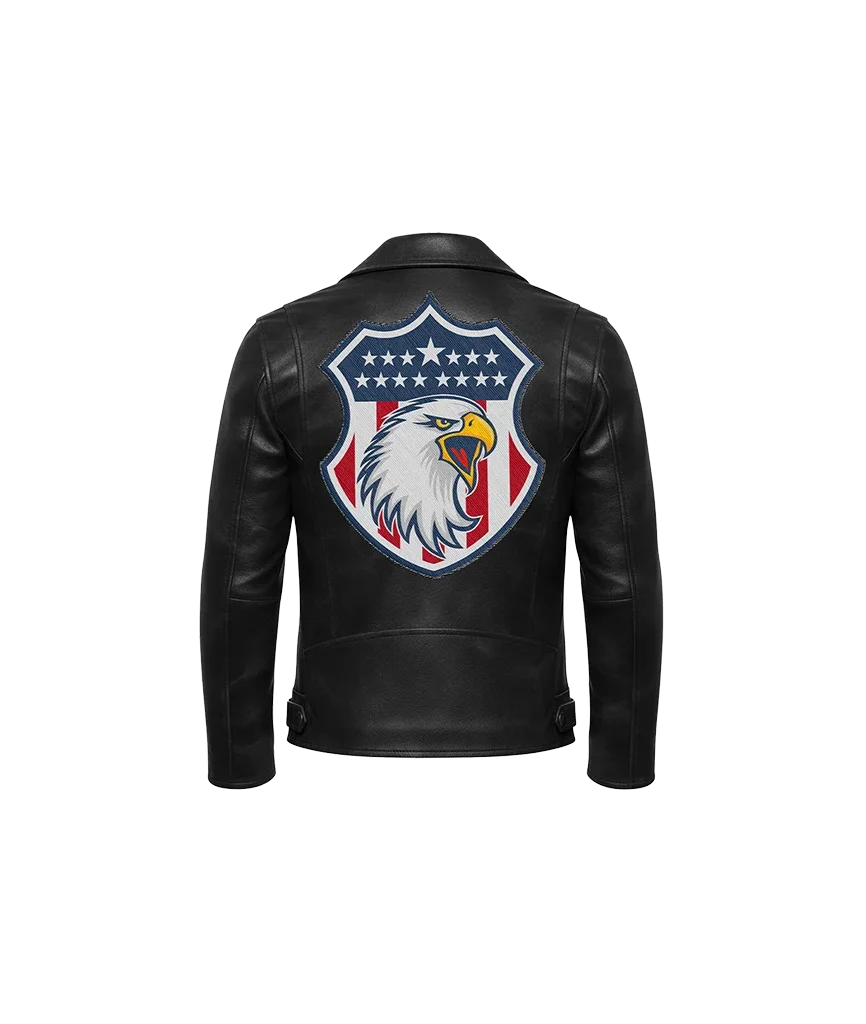 American Eagle Stars & Stripes Shield Leather Jacket