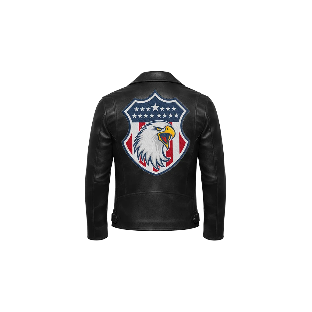 American Eagle Stars & Stripes Shield Leather Jacket