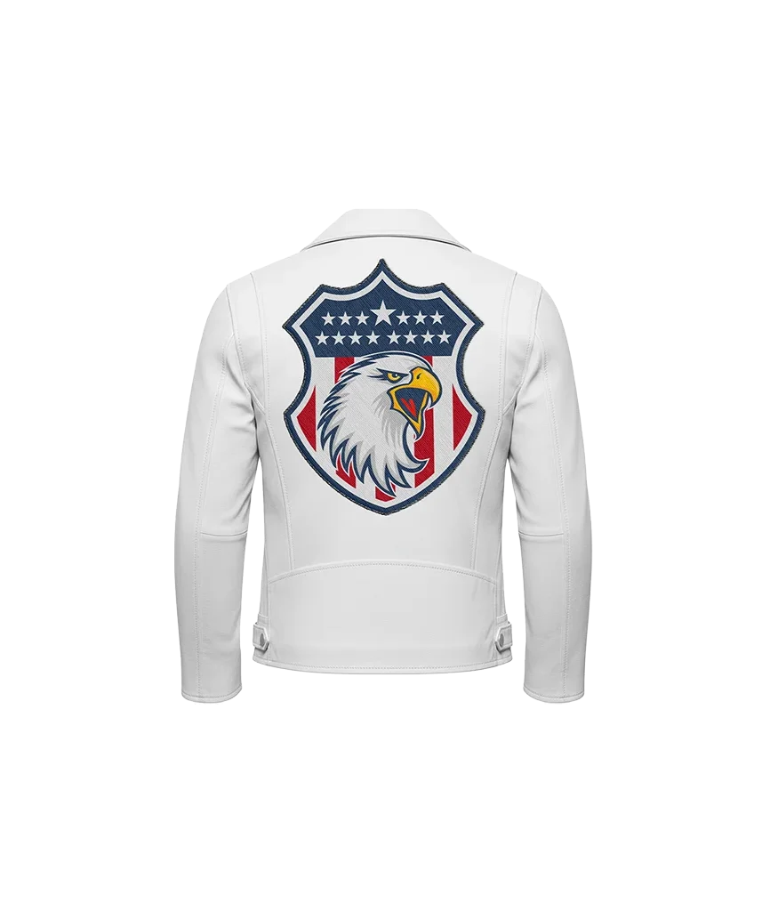American Eagle Stars & Stripes Shield Leather Jacket