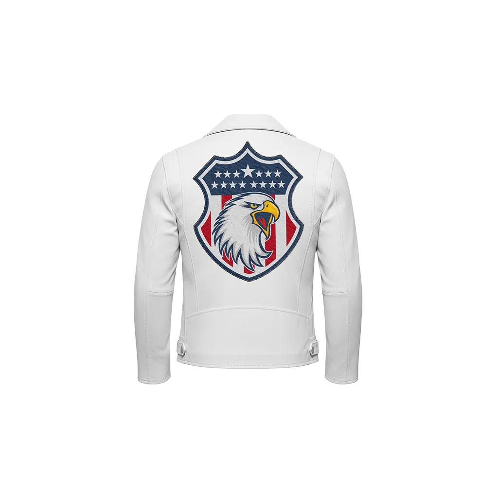 American Eagle Stars & Stripes Shield Leather Jacket
