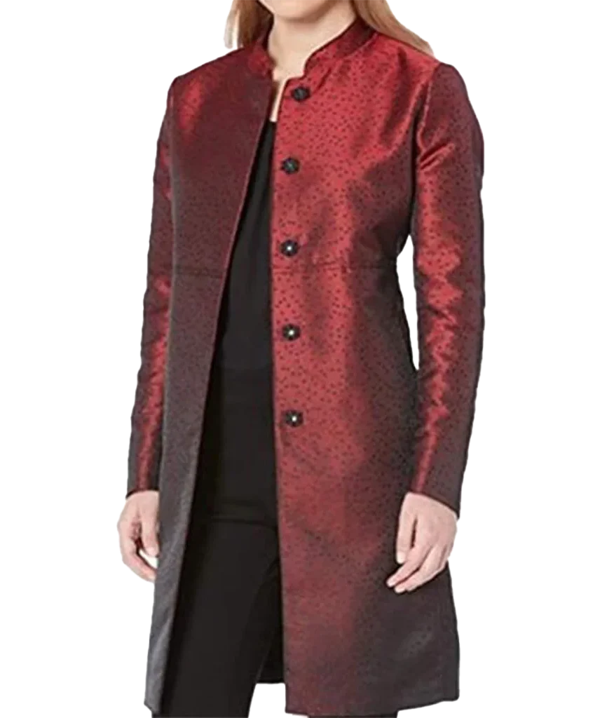 Anne Klein Women’s Metallic Red Topper Jacket
