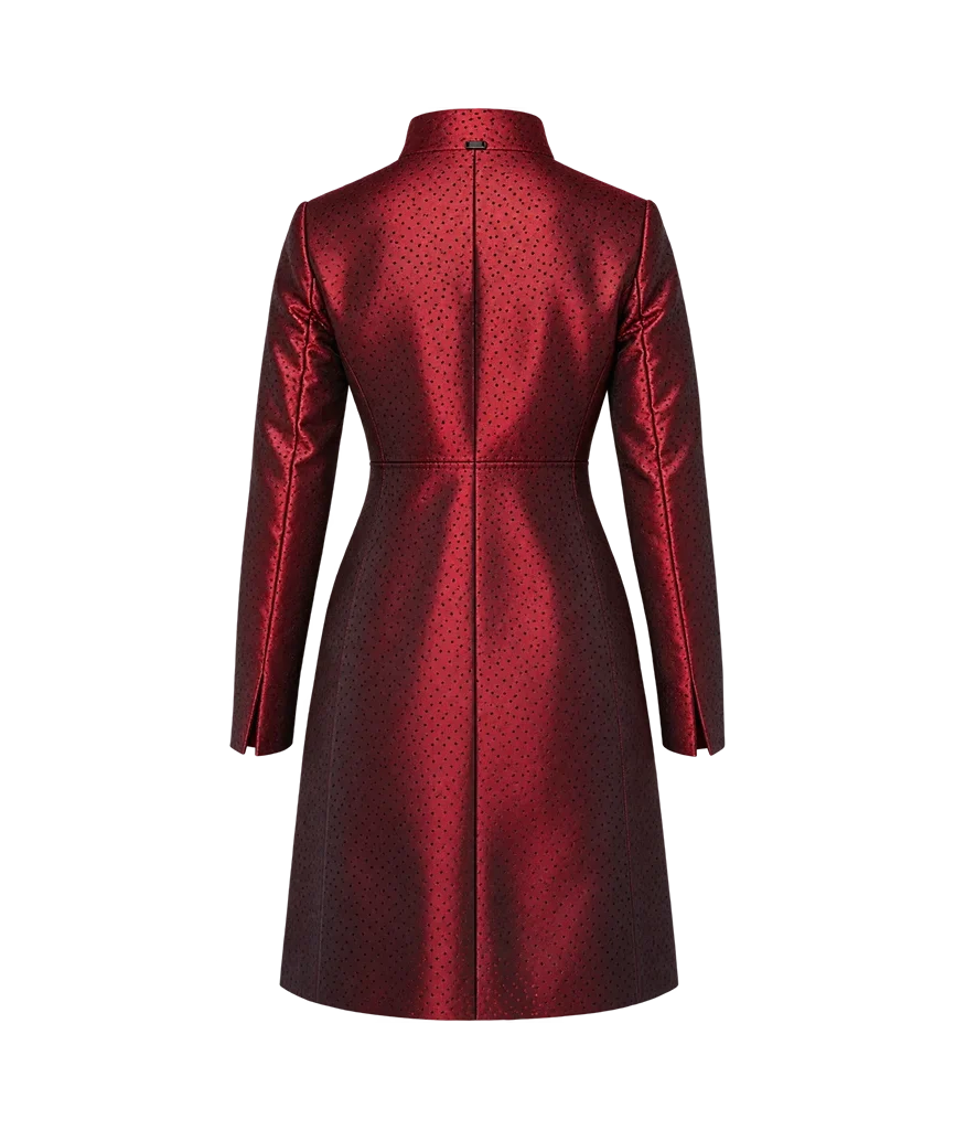 Anne Klein Women’s Metallic Red Topper Jacket