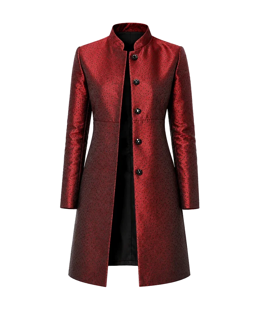 Anne Klein Women’s Metallic Red Topper Jacket