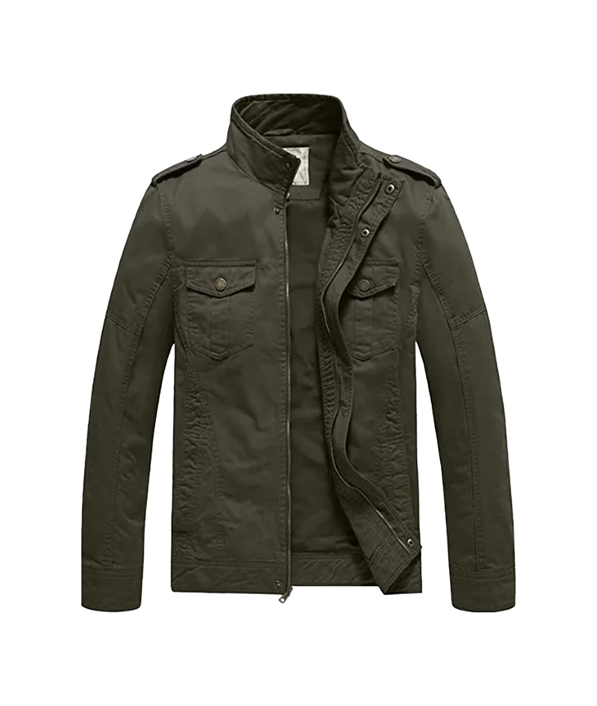 Men’s Lightweight Cotton Military Field Jacket