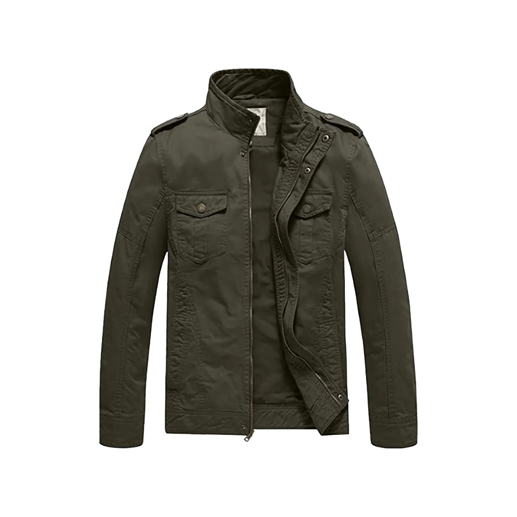 Men’s Lightweight Cotton Military Field Jacket