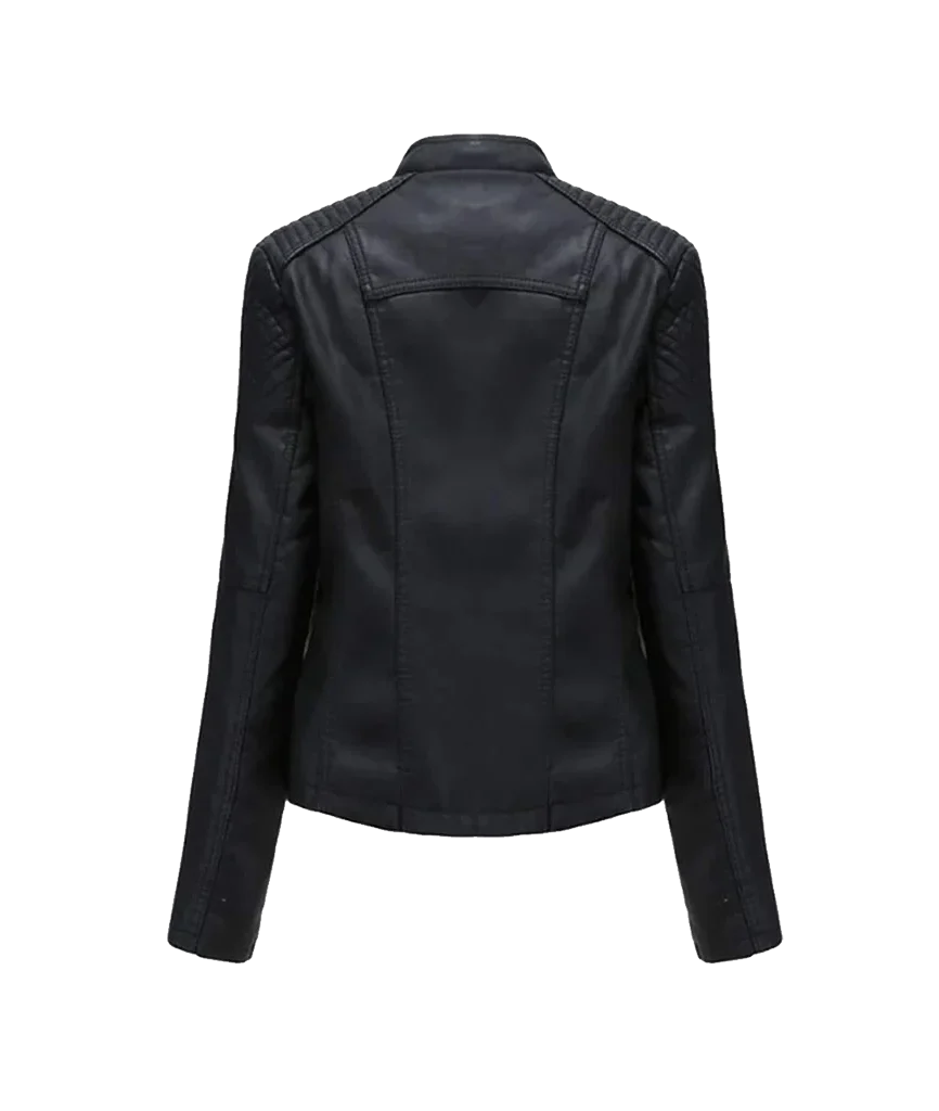 Women’s Black Asymmetrical Moto Jacket