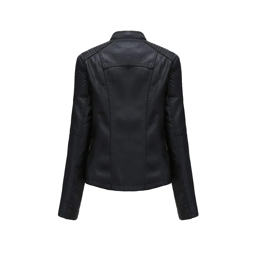 Women’s Black Asymmetrical Moto Jacket