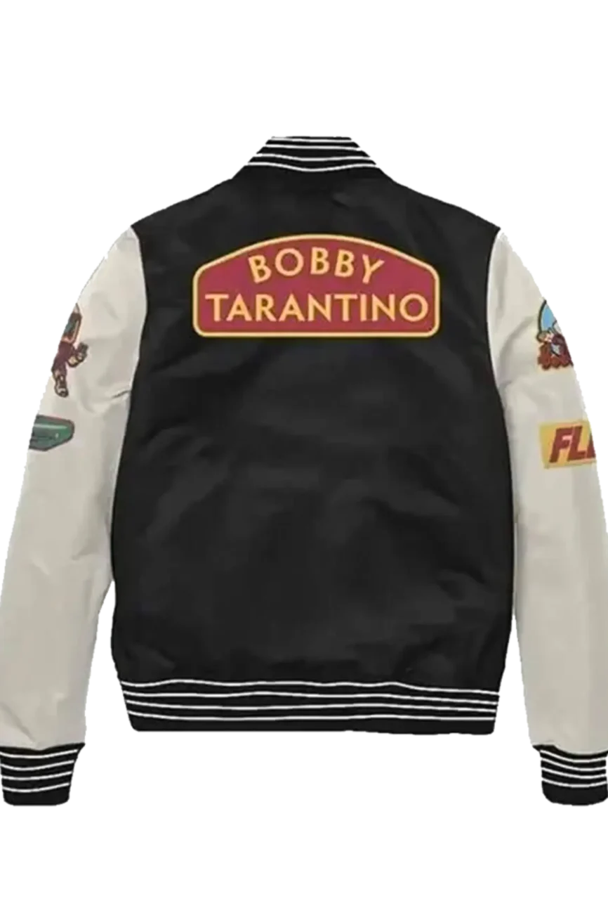 Bobby Tarantino Logic Black Patchwork Varsity Jacket