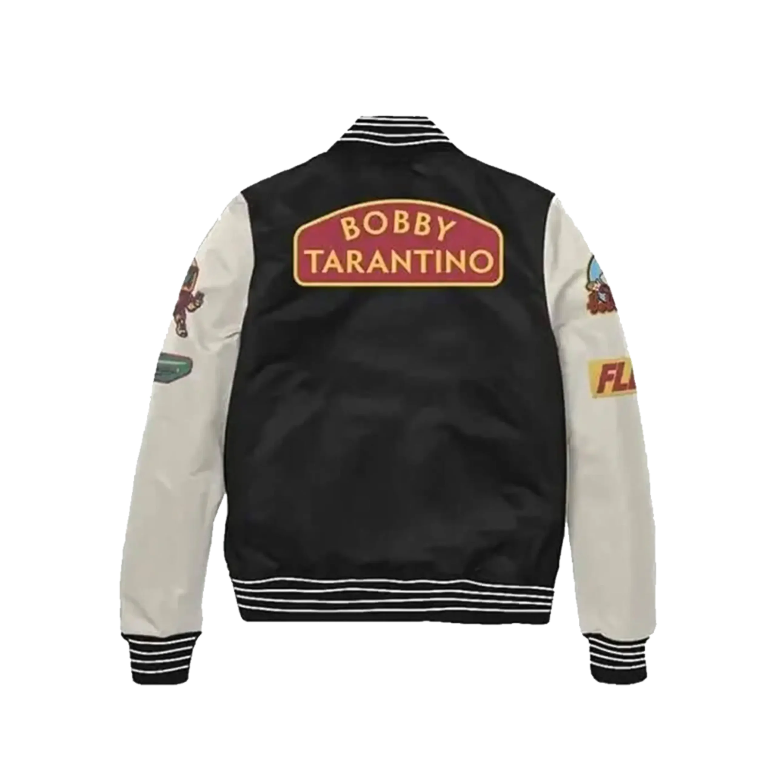 Bobby Tarantino Logic Black Patchwork Varsity Jacket