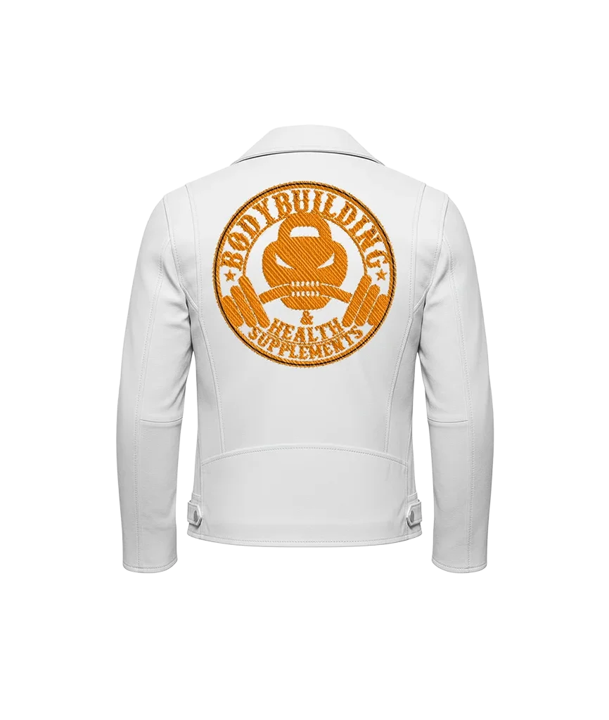 Bodybuilding & Health Supplements Kettlebell Skull Leather Jacket